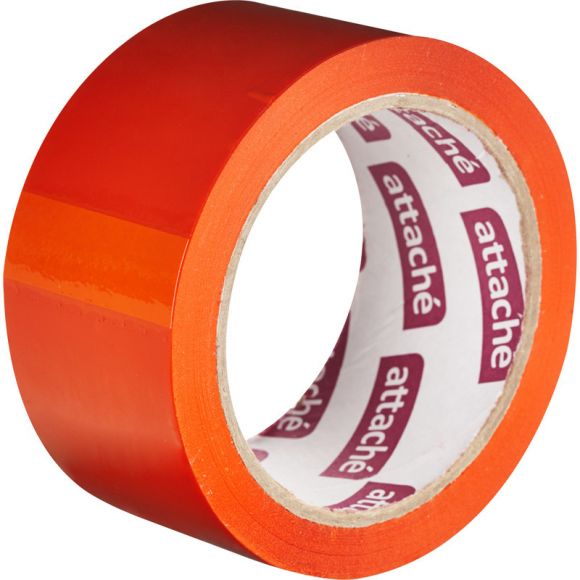 Клейкая лента упаковочная Attache оранжевая 48 мм x 66 м толщина 45 мкм