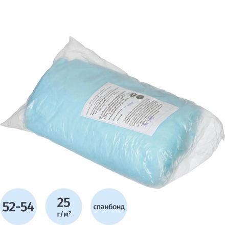 Трусы н/с, с разрезом дл.38см, р.52-54,голубые пл.25, 20шт/уп  Гекса