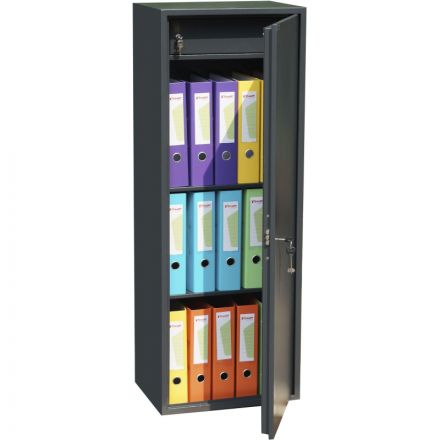 Шкаф для бумаг металлический Комус Мебель Cobalt TSL-125M, 460х340х1250 мм