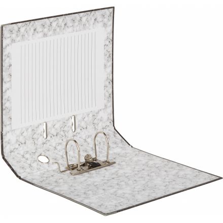 Папка-регистратор 75 мм мрамор черная Папка-регистратор 75 мм мрамор черная