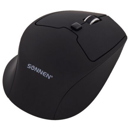 Мышь беспроводная SONNEN V33, USB, 800/1200/1600 dpi, 6 кнопок, оптическая, черная, SOFT TOUCH, 513517 Мышь беспроводная SONNEN V33, USB, 800/1200/1600 dpi, 6 кнопок, оптическая, черная, SOFT TOUCH, 513517