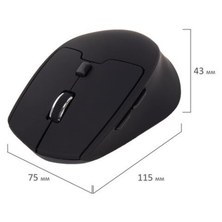 Мышь беспроводная SONNEN V33, USB, 800/1200/1600 dpi, 6 кнопок, оптическая, черная, SOFT TOUCH, 513517 Мышь беспроводная SONNEN V33, USB, 800/1200/1600 dpi, 6 кнопок, оптическая, черная, SOFT TOUCH, 513517