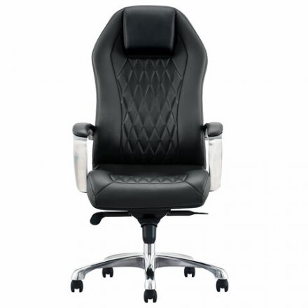 Кресло BRABIX PREMIUM "Aurus EX-705", мультиблок, алюминий, экокожа, черное, 532928