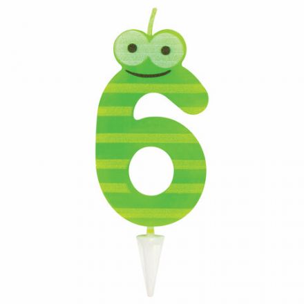 Свеча-цифра для торта "6" "С глазками", 6 см, ЗОЛОТАЯ СКАЗКА, с держателем, в блистере, 591409 Свеча-цифра для торта "6" "С глазками", 6 см, ЗОЛОТАЯ СКАЗКА, с держателем, в блистере, 591409
