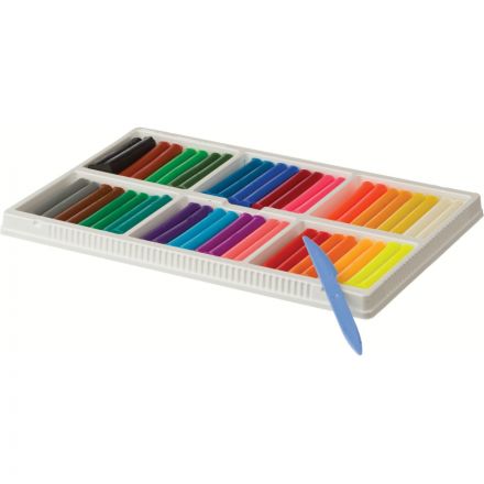 Пластилин восковой Луч Фантазия 24 цвета 420 г со стеком Пластилин восковой Луч Фантазия 24 цвета 420 г со стеком