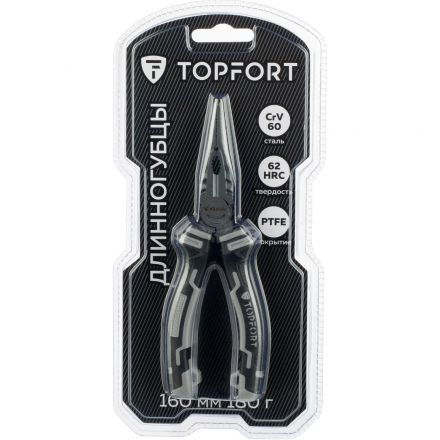 Длинногубцы 160мм/6 Topfort Industrial