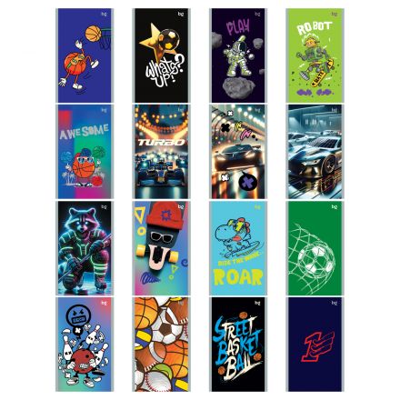 Блокнот А6 24л. на скрепке BG "МИКС. Мальчики" Блокнот А6 24л. на скрепке BG "МИКС. Мальчики"