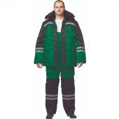 Костюм рабочий зимний муж з03-КПК зел/черн (р.48-50) 170-176 Костюм рабочий зимний муж з03-КПК зел/черн (р.48-50) 170-176