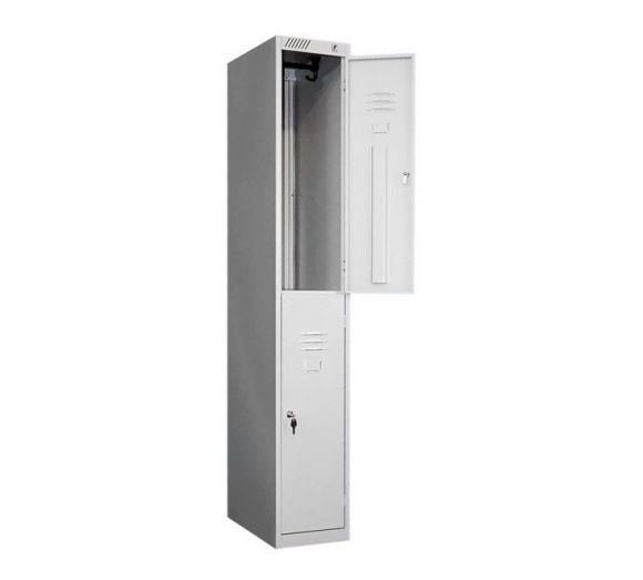 Шкаф для одежды металлический ШРС 12-300 (1850x300x500 мм) двухдверный