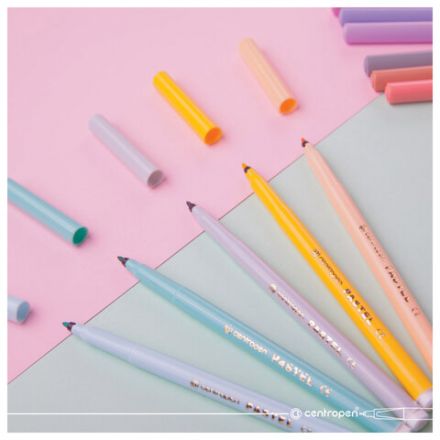 Фломастеры ПАСТЕЛЬНЫЕ 12 ЦВЕТОВ CENTROPEN "Colour World Pastel", смываемые, 7550/12TP, 7 7550 1287 Фломастеры ПАСТЕЛЬНЫЕ 12 ЦВЕТОВ CENTROPEN "Colour World Pastel", смываемые, 7550/12TP, 7 7550 1287