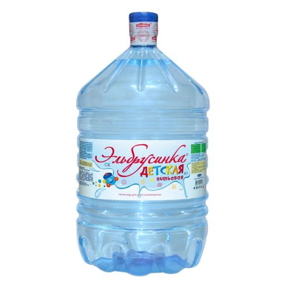 Вода питьевая бутилированная Эльбрусинка Детская 19 л (в одноразовой таре)
