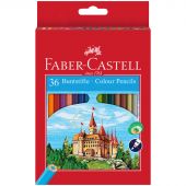 Карандаши цветные Faber-Castell "Замок", 36цв., шестигр., заточ., картон, европодвес Карандаши цветные Faber-Castell "Замок", 36цв., шестигр., заточ., картон, европодвес