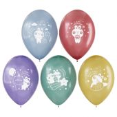 Воздушные шары, 25шт., М12/30см, MESHU "Happy day", пастель, ассорти