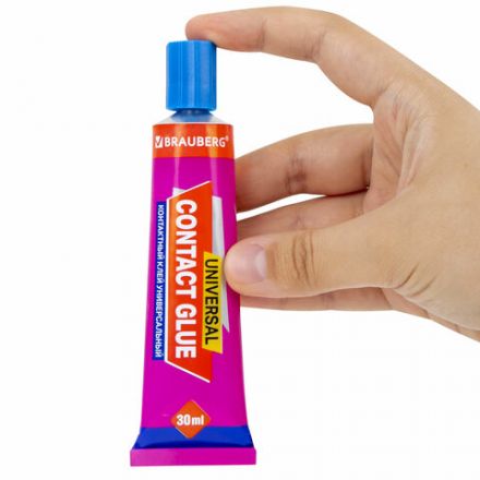 Клей контактный универсальный BRAUBERG EXTRA, 30 мл, прочный, блистер, 608106 Клей контактный универсальный BRAUBERG EXTRA, 30 мл, прочный, блистер, 608106