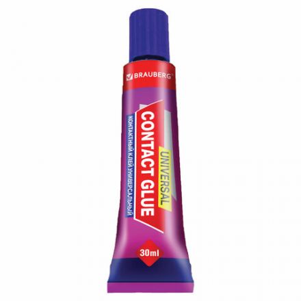 Клей контактный универсальный BRAUBERG EXTRA, 30 мл, прочный, блистер, 608106 Клей контактный универсальный BRAUBERG EXTRA, 30 мл, прочный, блистер, 608106