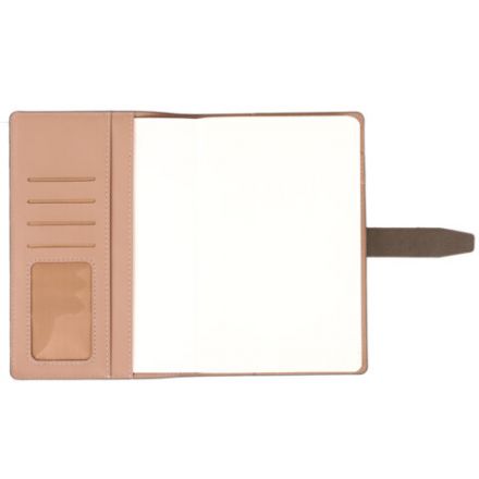 Ежедневник датированный 2026, А5, 143х218 мм, BRAUBERG "Journal", под кожу, застежка, держатель для ручки, органайзер, серый, 117381