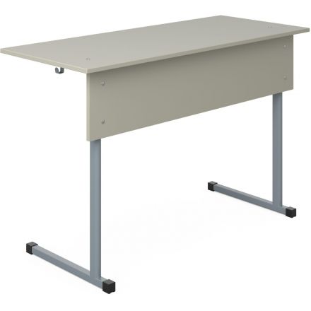 Парта МЕТ_Стол ученический Комфорт 2-местный 6г.р. серый/серый