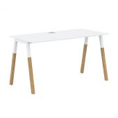 Стол FST 1567 Белый премиум/Белый-Бук 1580х670х733 FORTA Стол FST 1567 Белый премиум/Белый-Бук 1580х670х733 FORTA