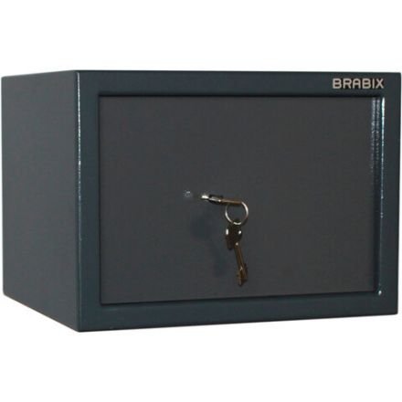 Сейф BRABIX "КМ-260", 260х360х290 мм, 13 кг, ключевой замок + полка, крепление к стене, 291165 Сейф BRABIX "КМ-260", 260х360х290 мм, 13 кг, ключевой замок + полка, крепление к стене, 291165