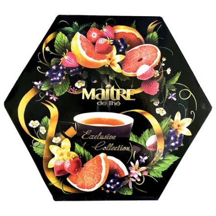Чай MAITRE "Exclusive Collection" ассорти 12 вкусов, НАБОР 60 пакетиков, бак301 Чай MAITRE "Exclusive Collection" ассорти 12 вкусов, НАБОР 60 пакетиков, бак301