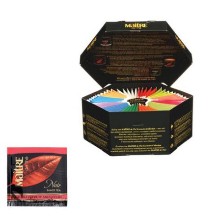 Чай MAITRE "Exclusive Collection" ассорти 12 вкусов, НАБОР 60 пакетиков, бак301 Чай MAITRE "Exclusive Collection" ассорти 12 вкусов, НАБОР 60 пакетиков, бак301