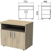 Тумба для оргтехники "Приоритет", 722х446х676 мм, 2 двери, полка, кронберг, К-928, К-928 кронберг