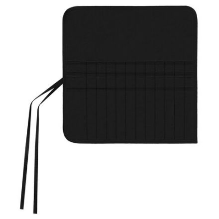 Пенал-скрутка органайзер для кистей и инструментов, 24 ячейки, черный, BRAUBERG ART DEBUT, 272993