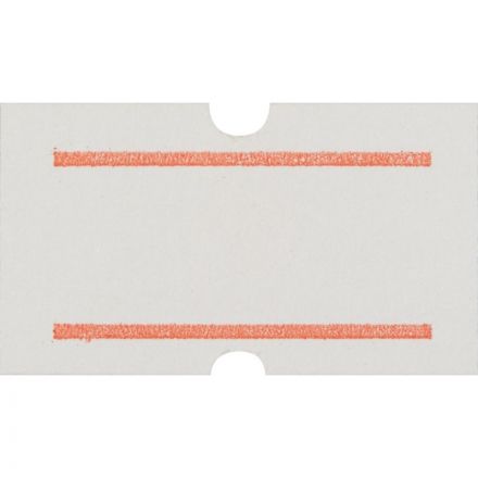 Этикет-лента прямоугольная белая с красной полосой 21.5х12 мм (10 рулонов по 1000 этикеток) Этикет-лента прямоугольная белая с красной полосой 21.5х12 мм (10 рулонов по 1000 этикеток)