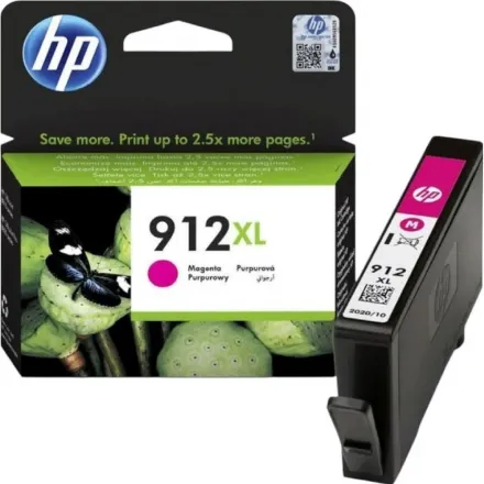 Картридж струйный HP 912XL 3YL82AE пурпурный, повышенной ёмкости для OfficeJet 801x/802x