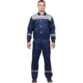 Костюм рабочий летний муж. л20-КБР синий/сер (р.44-46) 182-188 Костюм рабочий летний муж. л20-КБР синий/сер (р.44-46) 182-188