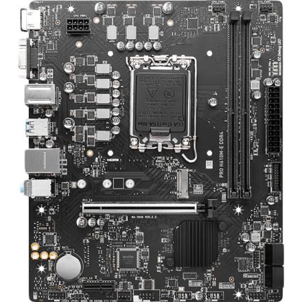 Материнская плата MSI PRO H610M-E DDR4, LGA 1700, Intel H610, mATX, Ret Материнская плата MSI PRO H610M-E DDR4, LGA 1700, Intel H610, mATX, Ret