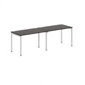 Стол 2-х местный XWST 2470 Легно темный/Алюминий 2406х700х750 XTEN-S
