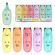 Набор текстовыделителей мини 6 ЦВЕТОВ BRAUBERG KIDS "CUTE CATS PASTEL", линия 1-5 мм, 152436