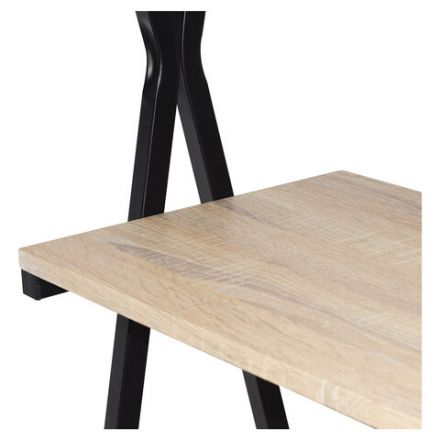 Стол на металлокаркасе BRABIX "LOFT CD-004", 1200х535х1110 мм, 3 полки, цвет дуб натуральный, 641220 Стол на металлокаркасе BRABIX "LOFT CD-004", 1200х535х1110 мм, 3 полки, цвет дуб натуральный, 641220