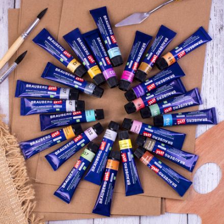 Краски акриловые художественные металлик BRAUBERG ART CLASSIC, НАБОР 24 шт, в тубах 12 мл, 191720 Краски акриловые художественные металлик BRAUBERG ART CLASSIC, НАБОР 24 шт, в тубах 12 мл, 191720