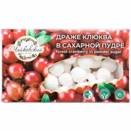 Клюква в сахарной пудре ЧАЙКОВСКИЙ, 130 г Клюква в сахарной пудре ЧАЙКОВСКИЙ, 130 г