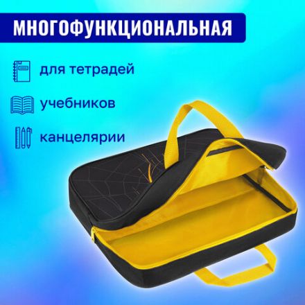 Папка на молнии с ручками BRAUBERG А4, 1 отделение, полиэстер, 80 мм, "Venomous spider", 271485 Папка на молнии с ручками BRAUBERG А4, 1 отделение, полиэстер, 80 мм, "Venomous spider", 271485