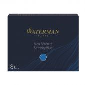 Картридж для перьевой ручки сменный Waterman Cartridge Size Standard синий (8 штук в упаковке)