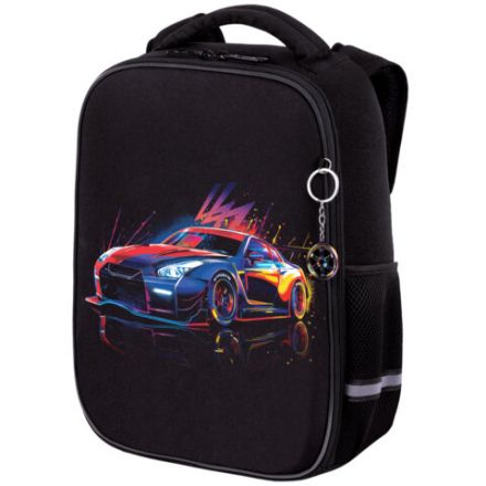 Ранец BRAUBERG LIGHT, 1 отделение, с брелоком, "Neon drift", 36х26х13 см, 272027 Ранец BRAUBERG LIGHT, 1 отделение, с брелоком, "Neon drift", 36х26х13 см, 272027
