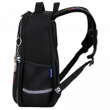 Ранец BRAUBERG LIGHT, 1 отделение, с брелоком, "Neon drift", 36х26х13 см, 272027 Ранец BRAUBERG LIGHT, 1 отделение, с брелоком, "Neon drift", 36х26х13 см, 272027
