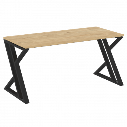 Loft Стол рабочий VR.L-SRZ-4.7 Тиквуд светлый/Чёрный металл 1580*720*750