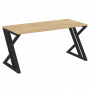 Loft Стол рабочий VR.L-SRZ-4.7 Тиквуд светлый/Чёрный металл 1580*720*750
