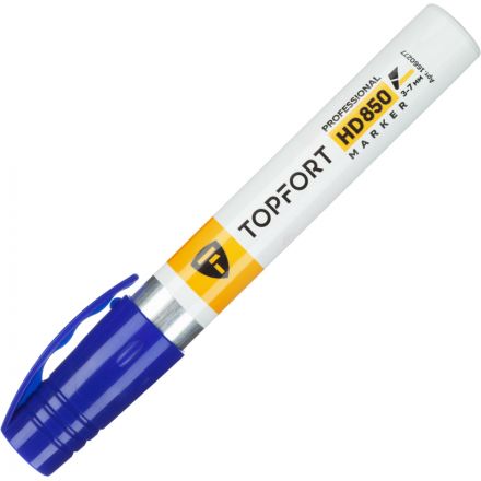 Маркер для агрессивной среды TOPFORT HD 850 синий 3-7мм скош. наконечник Маркер для агрессивной среды TOPFORT HD 850 синий 3-7мм скош. наконечник