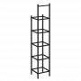 Loft Угловой проходной переходной модуль VR.L-SL.UPK-4.4.5 Чёрный металл 446*446*2280
