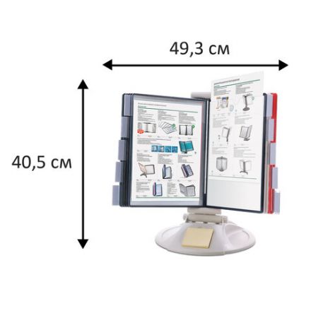 Демосистема настольная на 10 панелей, с 10 цветными панелями А4, серая, BRAUBERG "EXTRA", 236715 Демосистема настольная на 10 панелей, с 10 цветными панелями А4, серая, BRAUBERG "EXTRA", 236715