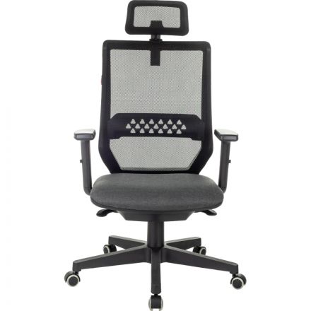 Кресло VB_EChair 663 TC-H черный TW-01 38-418 сетка/ткань Кресло VB_EChair 663 TC-H черный TW-01 38-418 сетка/ткань