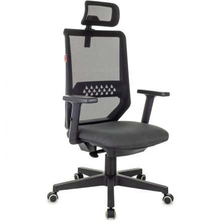 Кресло VB_EChair 663 TC-H черный TW-01 38-418 сетка/ткань Кресло VB_EChair 663 TC-H черный TW-01 38-418 сетка/ткань