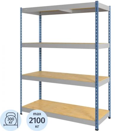 Стеллаж металлический 0MX_SB 200x152x51/ 4 полки