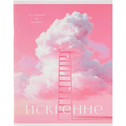 Тетрадь КЛЕТКА 96Л. А5 НЕЖНЫЙ РОЗОВЫЙ цв.мел.обл, софт-тач,ассорт,Т96-0190