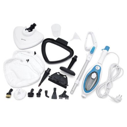 Паровая швабра KITFORT KT-1004-1, 1500 Вт, 1 бар, объем 0,35 л, голубая Паровая швабра KITFORT KT-1004-1, 1500 Вт, 1 бар, объем 0,35 л, голубая